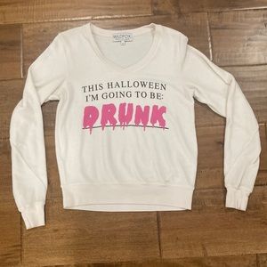 Wildfox This Halloween I’m Going to be Drunk Sweater Size XS